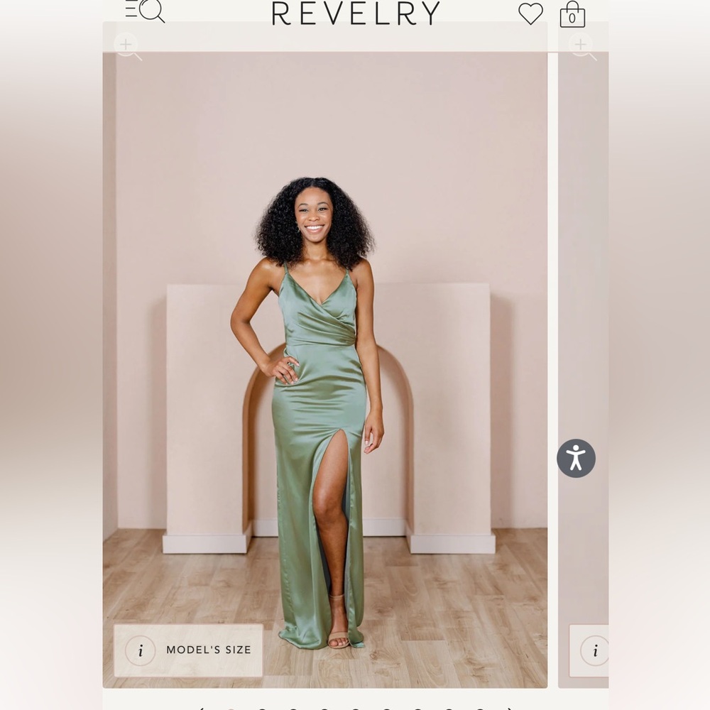 Size 8 sage green Revelry dress